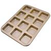 Mini Loaf Baking Pans 12 Cavity Brownie Baking Pan Carbon Steel Muffin Bakeware Cupcake Bread Divider Mold
