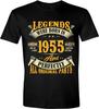 T-shirt 70ème Anniversaire pour Hommes Les Légendes sont Nées en 1955 Vintage 70 Ans T-shirt
