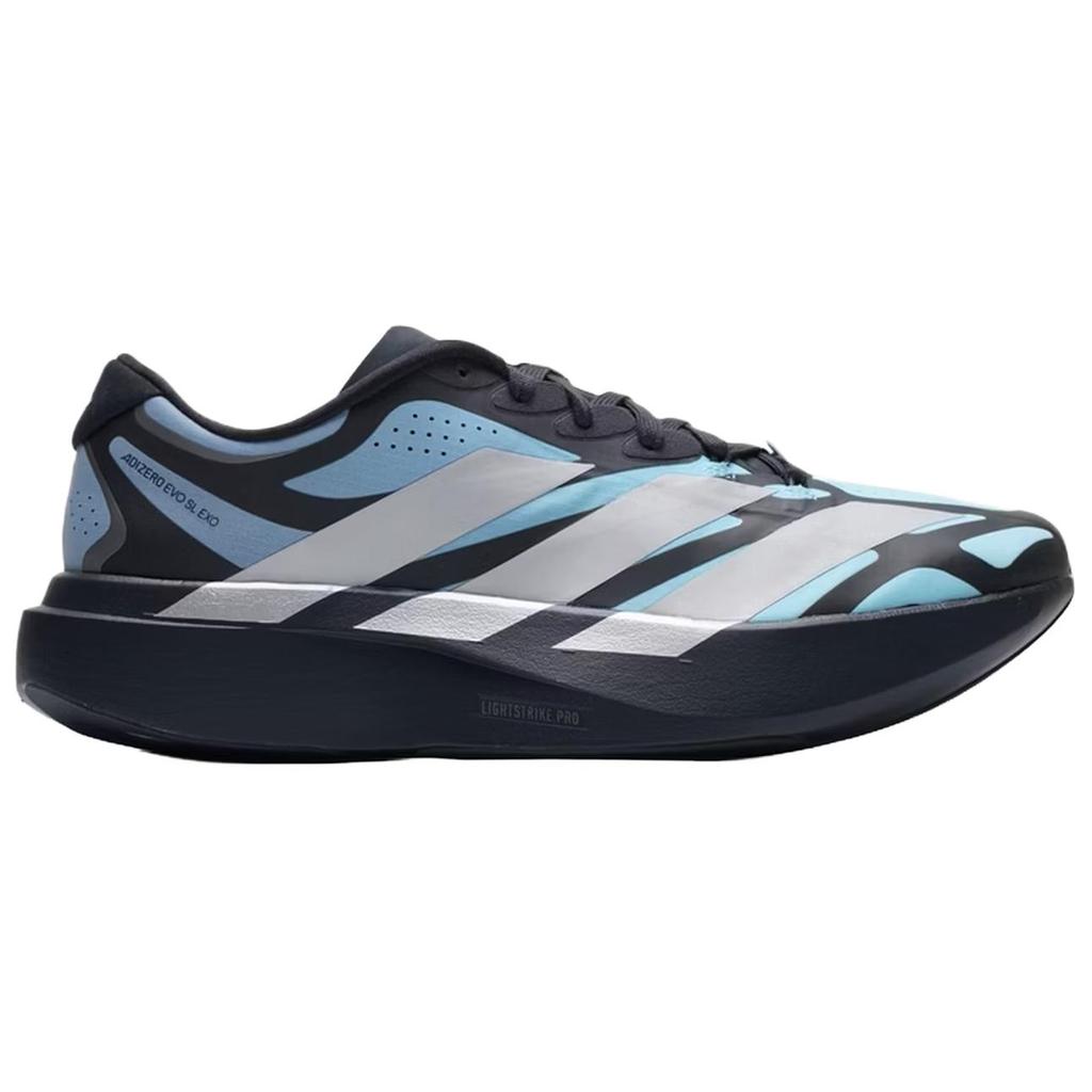 adidas Adizero Evo Sl Exo Bequemer Sportstoff Atmungsaktive Laufschuhe Herren Sneaker Schwarz Blau KI4768