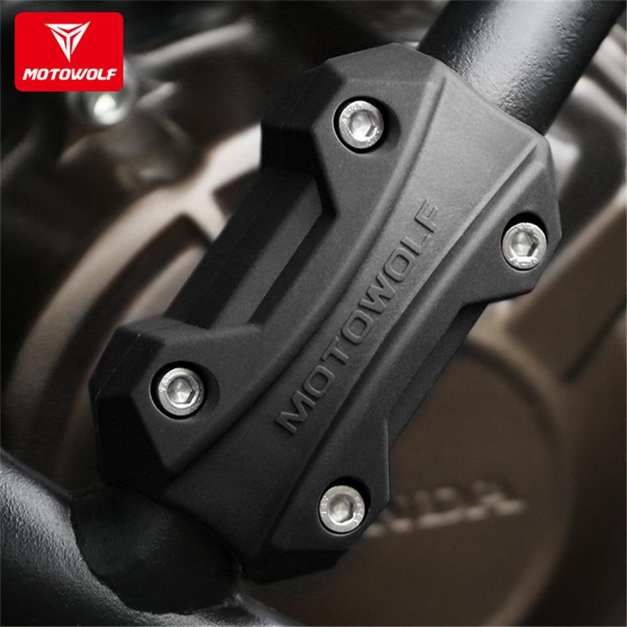 Pair Motorcycle Engine Guard Crash Bar Bumper Protector Decor Block 22/25/28mm