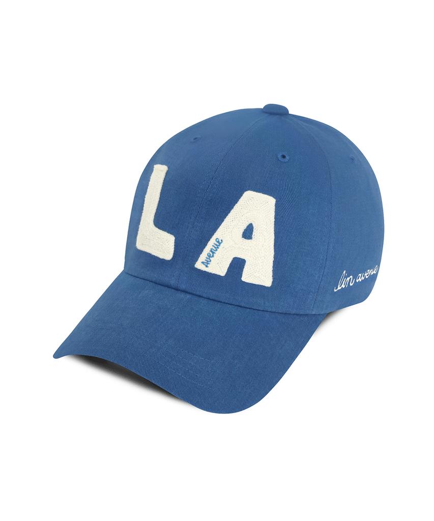 Linebinyu Block La Chain Stitch Ball Cap - Washed Blue