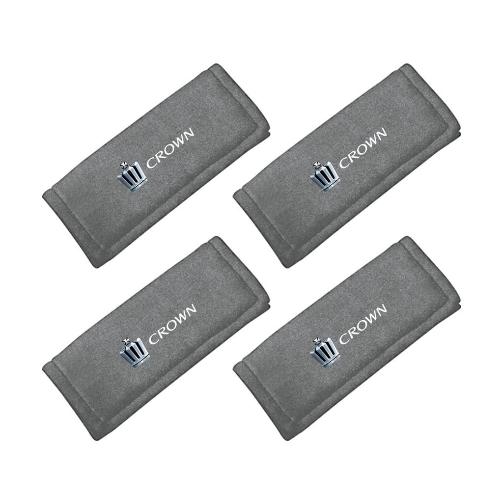 Fumezu Assist Grip Compatible with Toyota Protective Grips with Driver and Passenger Side Grip Universal Easy Car Set of 4 Covers, Crown, Velcro,