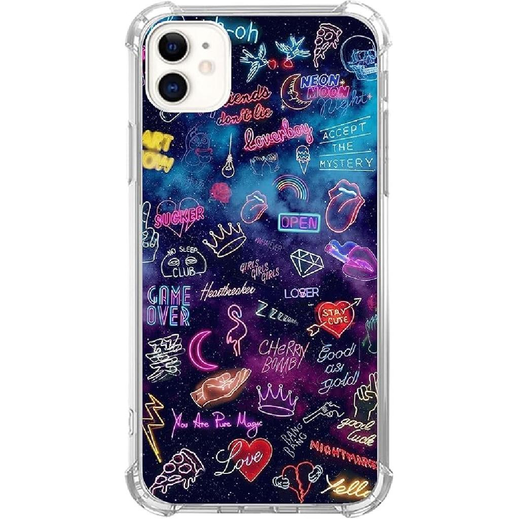 Scottish Highland Cattle Phone Case - Compatible with iPhone 12/12 Pro, Hippie Wild Cow Animal Cover for Teens, Men, Women - Trendy Cool TPU Bumper