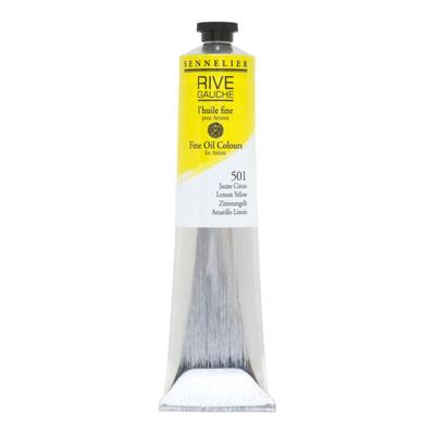 Oil Paint - Fine - Lemon Yellow - Sennelier - Left Bank - 200ml Tube