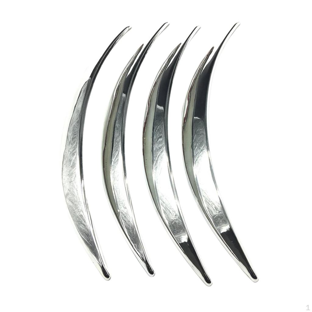 4 Stück Auto-Rad-Augenbrauenbogen-Zierleisten, einfaches Installationszubehör