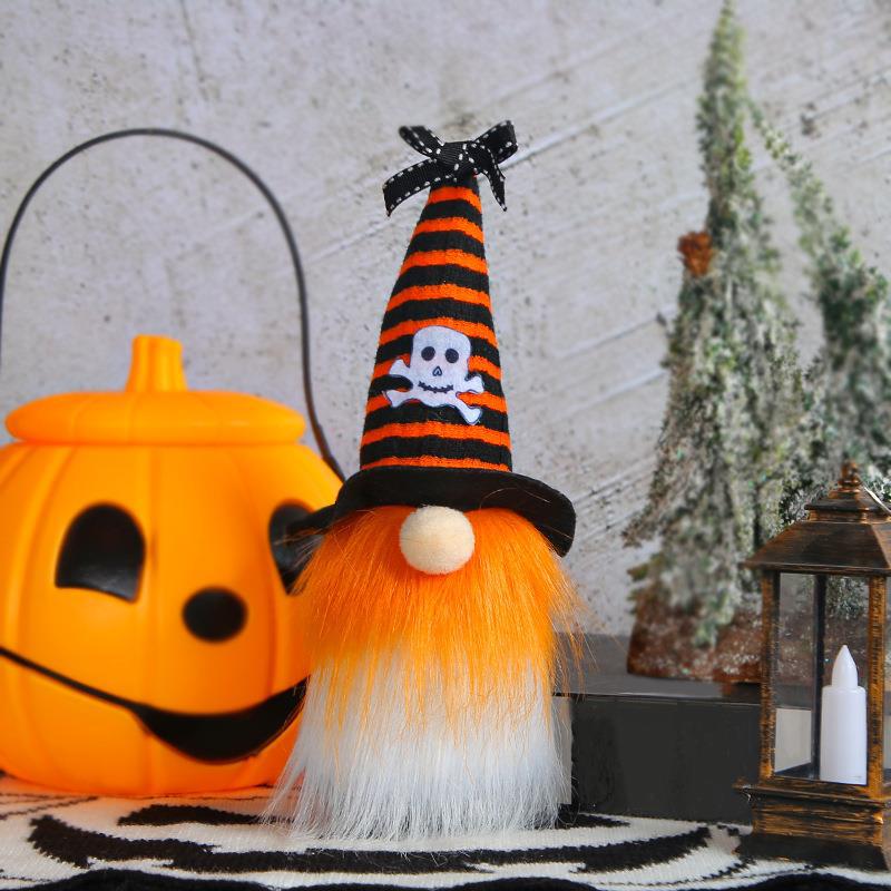 20.23 Million Halloween Mini Three-Color Doll Wizard Hat Ghost Festival Doll Ornament Decorative Props