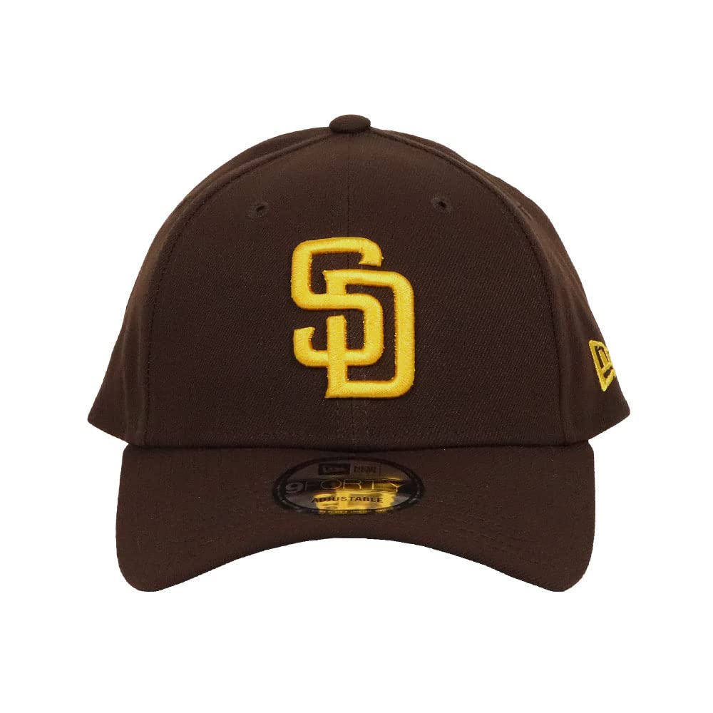 NewEra Cap 9FORTY Hat MLB Major League Baseball Cap Unisex Logo Brand Padres Brown X Yellow Brown [New Era] Men's Women's [Item]