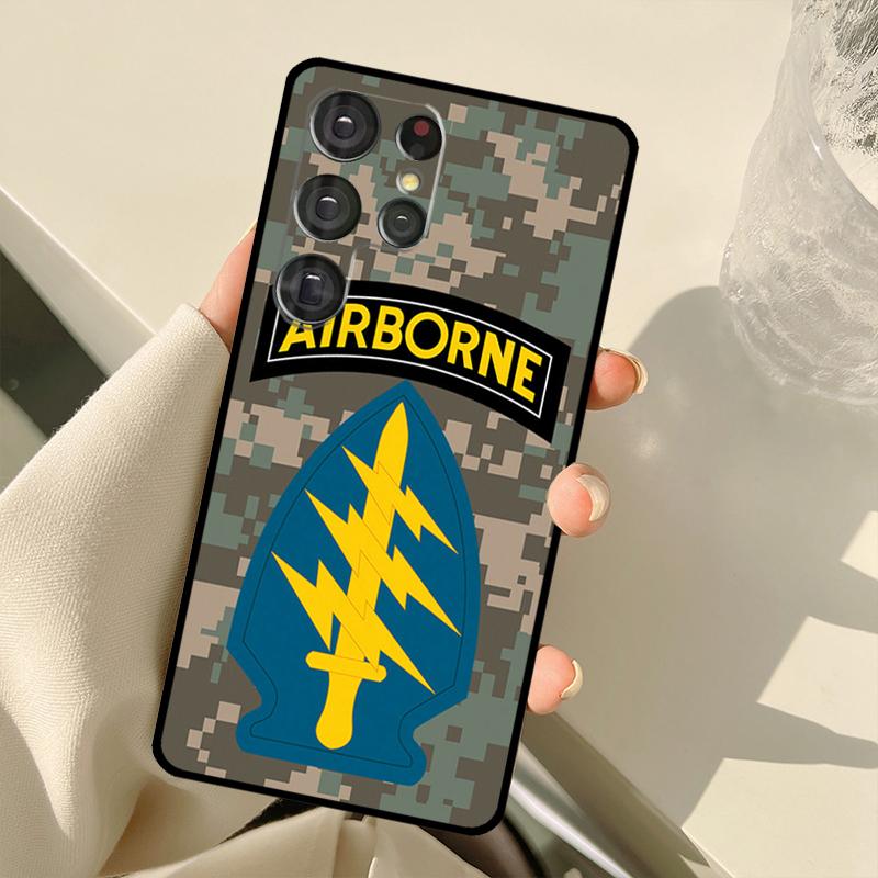 

Special Forces Airborne Case For Samsung Galaxy S22 Ultra S21 S20 S24 S25 Ultra S9 S10 Plus S23 FE S25 FE Back Cover Galaxy S24