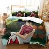 The Boy And The Heron Bedding Set Single Twin Full Queen King Size Bed Set Adult Kid Bedroom Duvetcover Sets Anime Bed Sheet Set