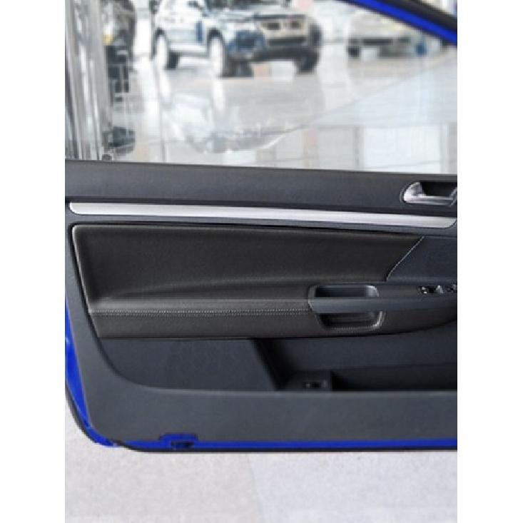 4X For 05-2010 VW Jetta Golf 5 V MK5 Door Panels Armrest Cover Black Leather 3DR