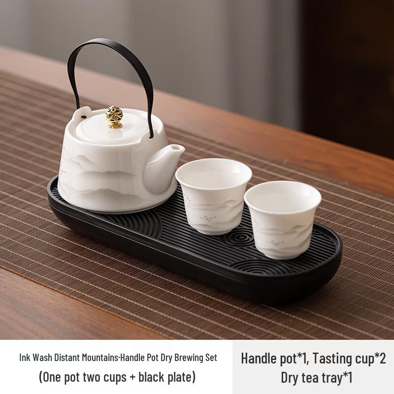 

Chaxun Enamel Filigree Silver Ceramic Tea Set