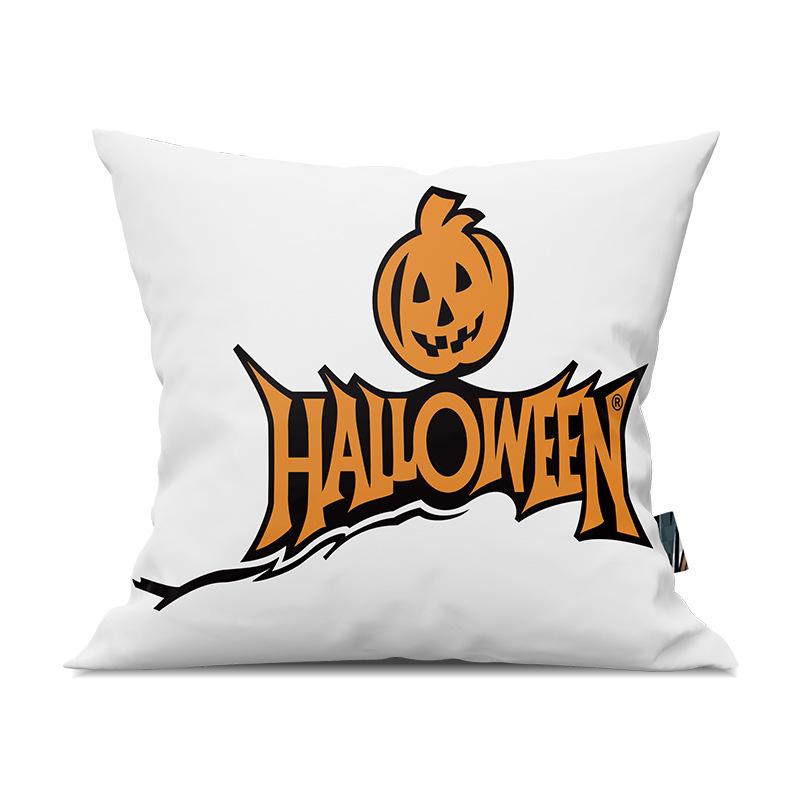 Halloween Pumpkin Funny Print Pattern Cushion Cover Home Living Room Sofa Bedroom Decoration Throw Pillow Cover
