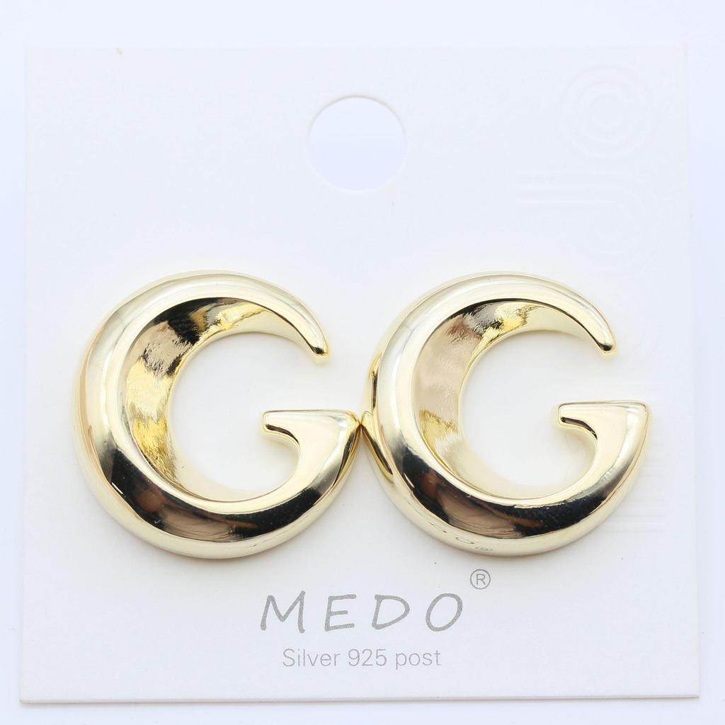 Prehnane luxusné náušnice v štýle influenceriek s veľkým dizajnom 'G'