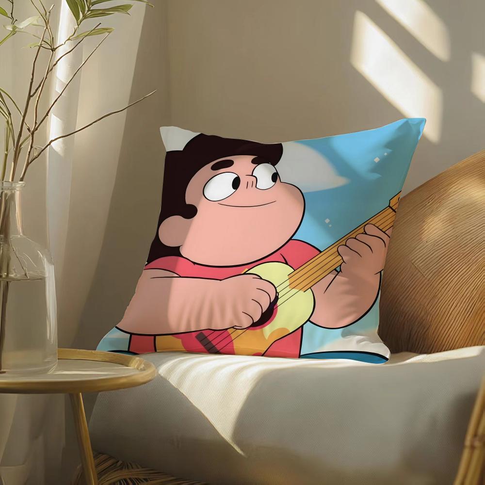 Cartoon Character S-Steven Universe Pillow Case Pattern Printed Pillowcase For Living Room Sofa Cushion Cover & Bedroom Decor