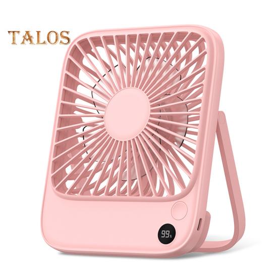 

Перезаряжаемый портативный вентилятор электрический мини-вентилятор с бесщеточным двигателем 4 скорости мощный воздушный поток низкий уровень шума маленький бесшумный настольный вентилятор A розовый