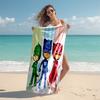 1pc PJ Marks2 Beach Towel, Comfortable and Thick, and Swimming/Bath/Picnic/Camping Towel, Suitable for Seaside Beaches