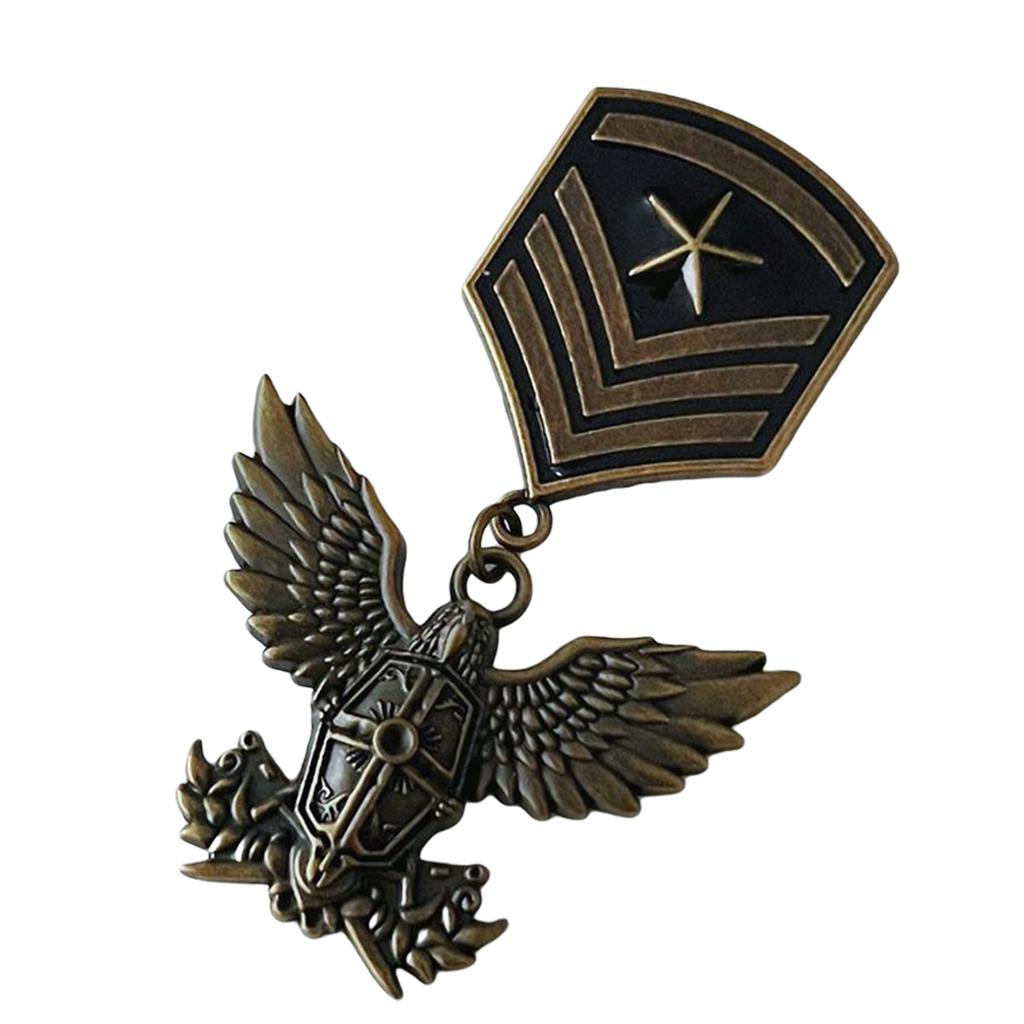 Vintage Medal Odznaka Entuzjasty Militariów Wartość Historyczna Kolekcjonerska Emblemat Odznaka Metalowa Przypinka na Ubrania Dekoracja