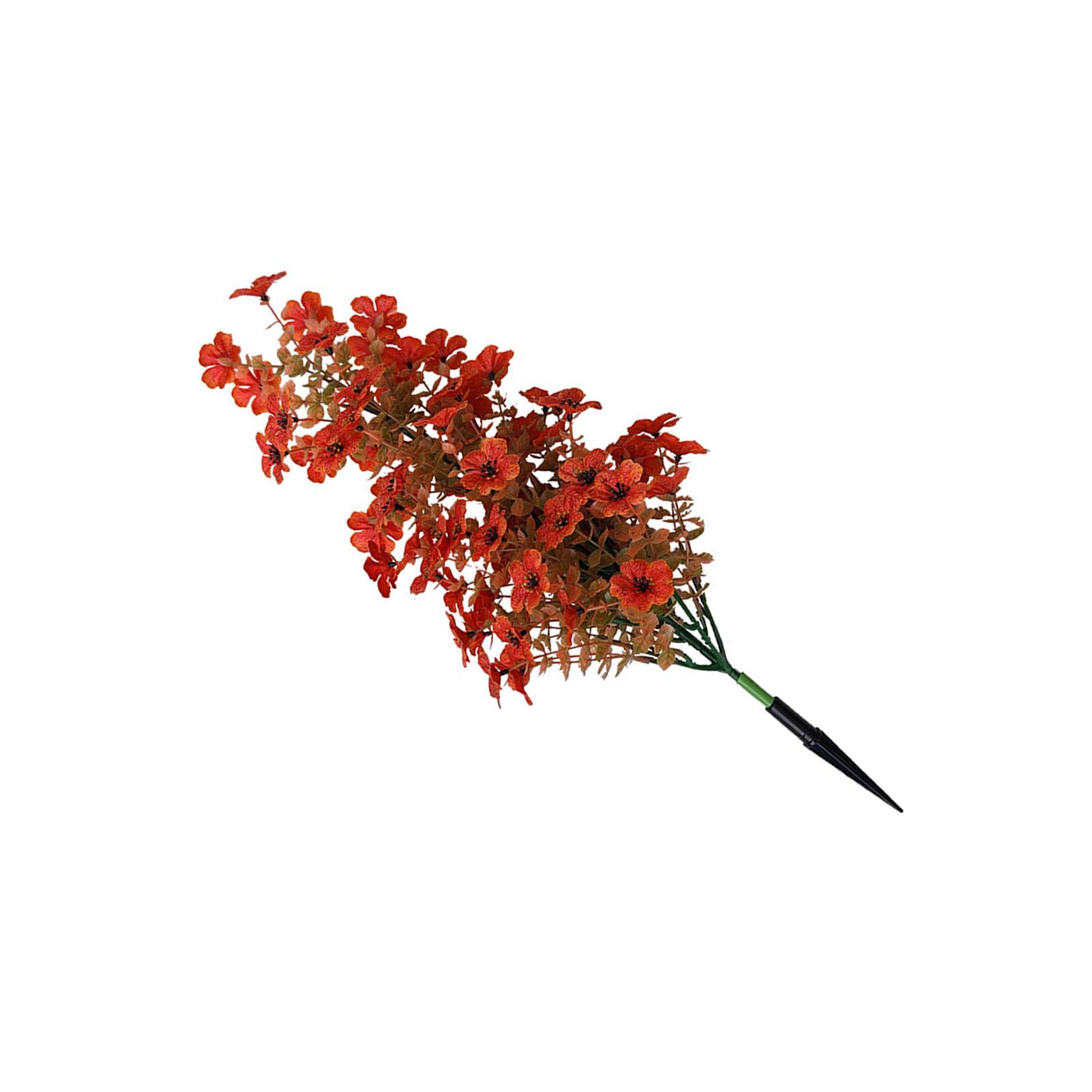 Artificial Flower Ground Spike Vibrant Color Faux Artificial Violet Eucalyptus Ground Spike for Outdoor