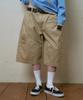 Lujeoseukeulleob Lc Logo Applique Bermuda Cotton Pants Beige