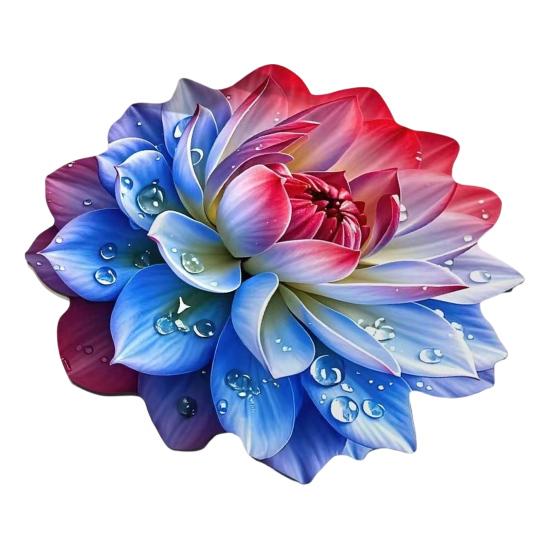 Diatomaceous Earth Floor Mat 3D Realistic Floral Design Non-Slip Absorbent Bath Mat Quick-Drying Soft