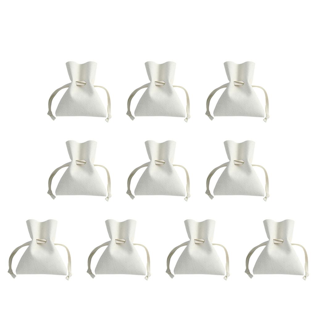 Stilvoller Schmuckbeutel aus weichem Kunstleder Mehrzweck-Kordelzugbeutel Ideal zum Organisieren von Ohrringen und Ringen