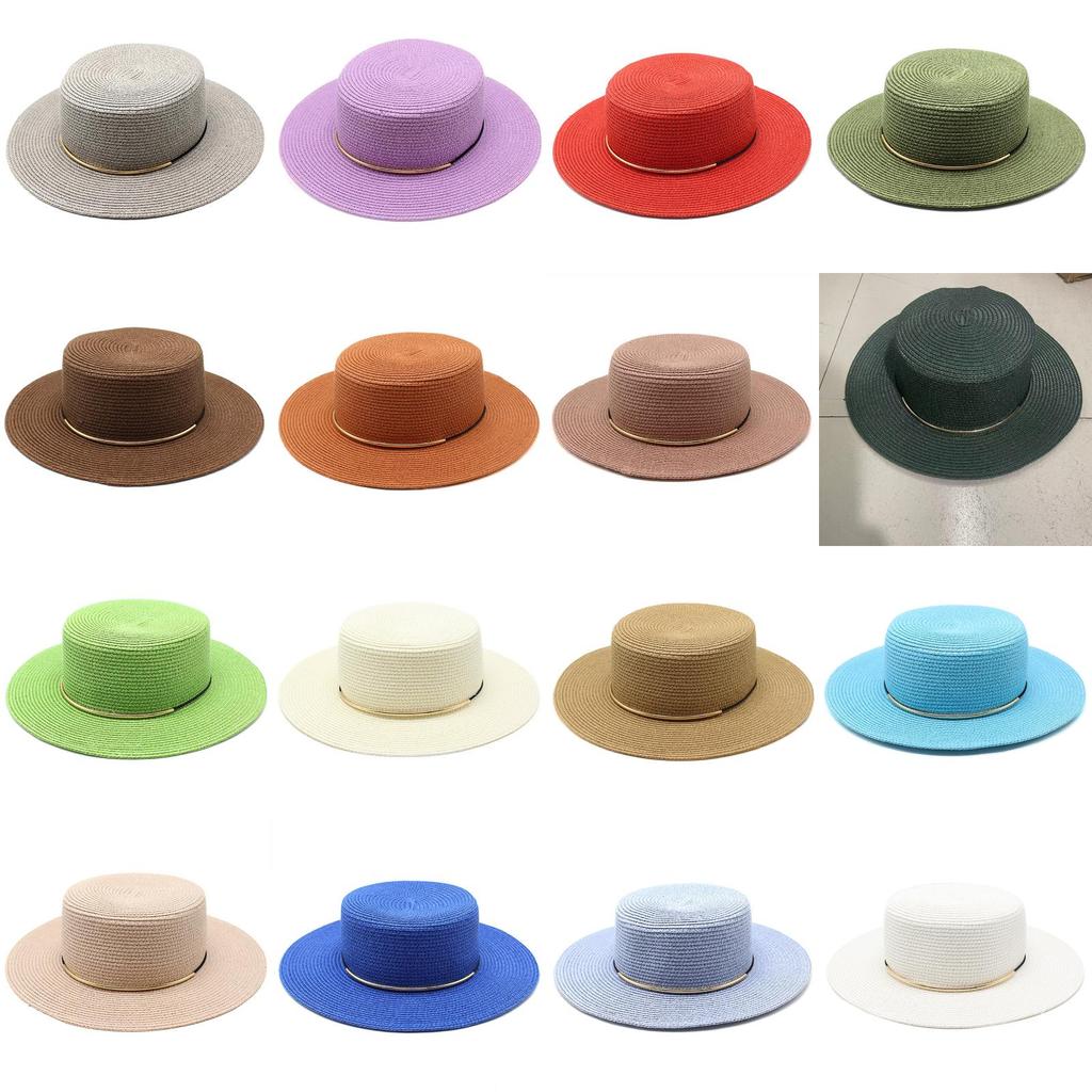 Classic Irish Straw Hat With Wide Brim For Summer Sun Protection And Breathability