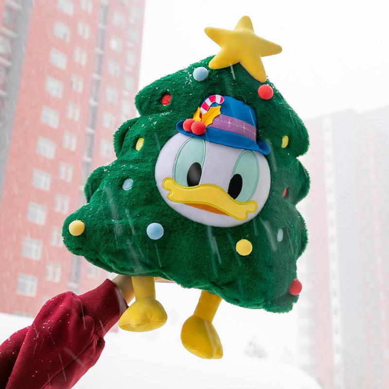 Duck Christmas Donald Tree Design Plush Doll Toy Pillow Cushion For Sofa Decor