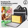 Food Delivery Bag Insulated Backpack Large Capacity Strong Load-bearing Expandable Cooler Bag Reusable Pizza Food Delivery Bag