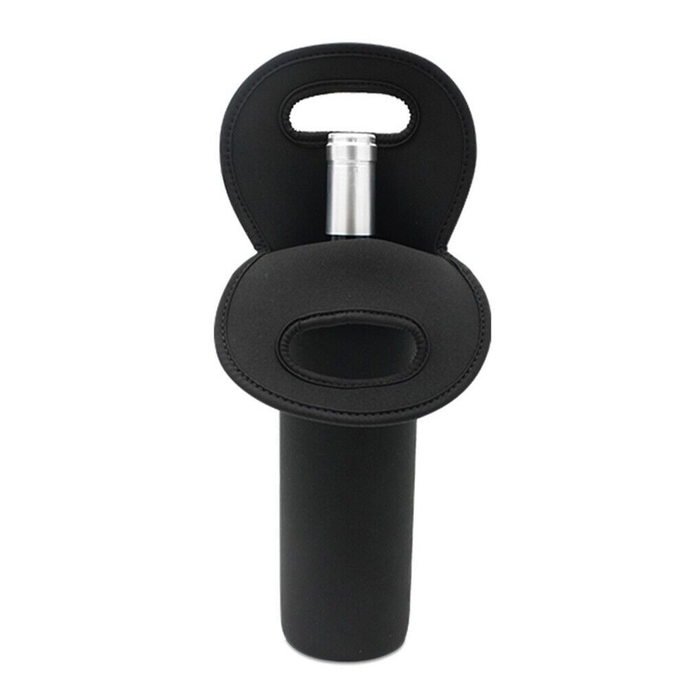 

Neoprene Wine Bottle Freezer Bag Reusable Wine Bottle Cover Wine Bottle Protective Carrier чорний