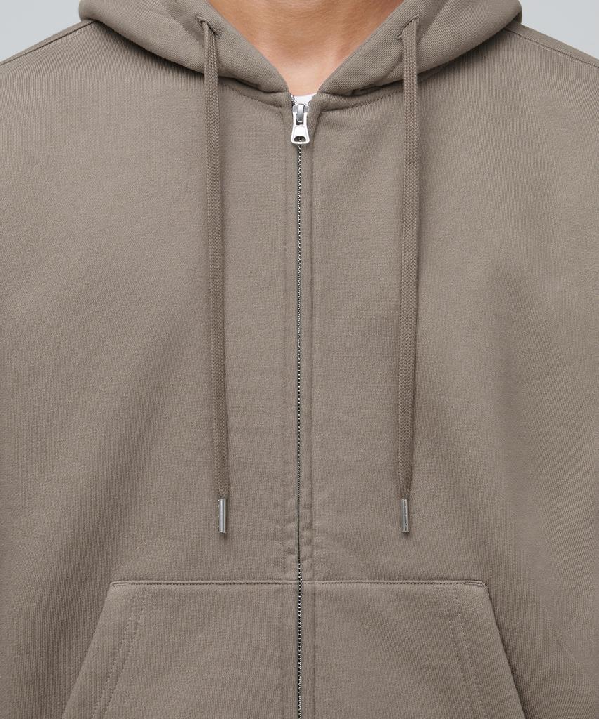 Musinsa Standard Heavyweight Oversized Hooded Sweat Zip-Up [Dusty Beige]