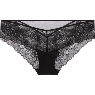 Comfortable Minimalist Sexy Lace Underwear Women Underwear Black QF7755AD-UB1