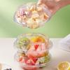 Baijie Disposable Round Plastic Fruit Containers with Lids