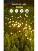 Solar Firefly Garden Lights: LED Courtyard Decor for Festive Ambiance.