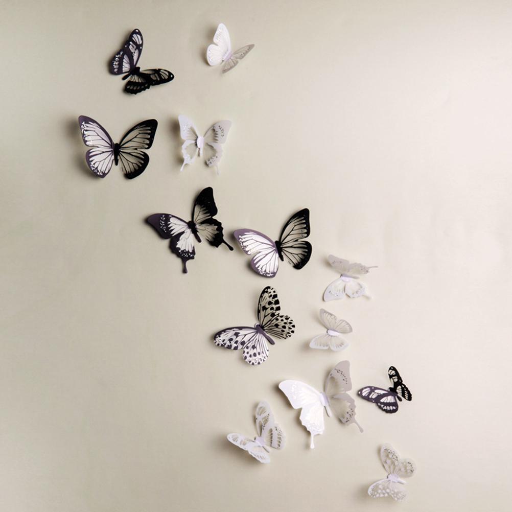 

18PCS 3D Butterfly Wall Stickers Decals Removable Room Mural Decals Decoration for Kids Bedroom