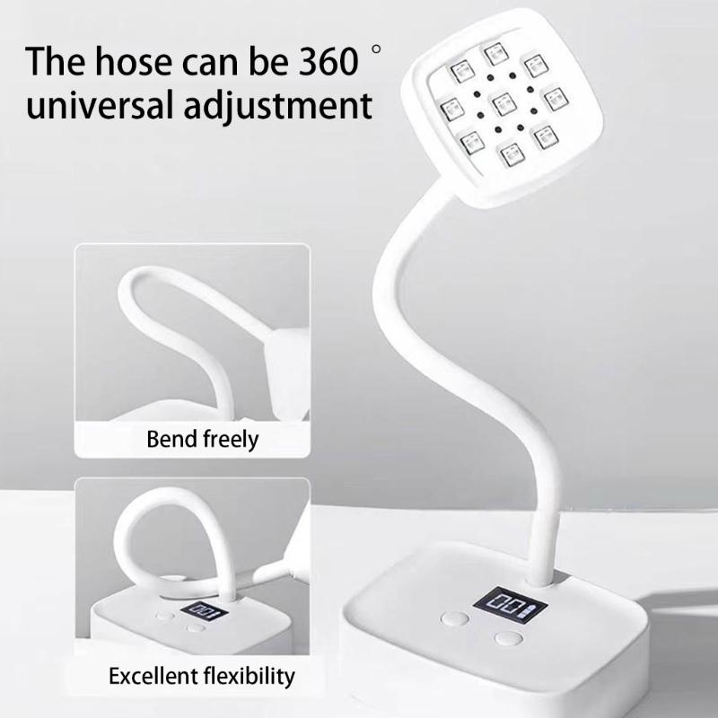 Nail Lamp for Gels Nails Rechargeable Nail Lamp Flexible Nail Light 27w Nail Lamp Nail Dryer Manicures Lamp