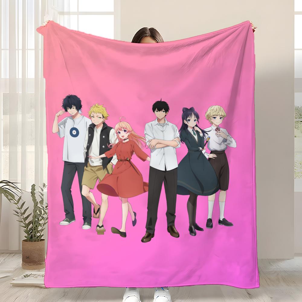 WITCH WATCH Throw Kid-Friendly Flannel Throw Blanket Soft Warm Anti-Static Washable All Season 75x90cm