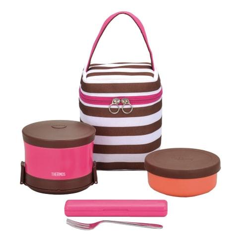 THERMOS Insulated Lunch Box, Approx. 0.6 Cup, Pink, DBW-251 P