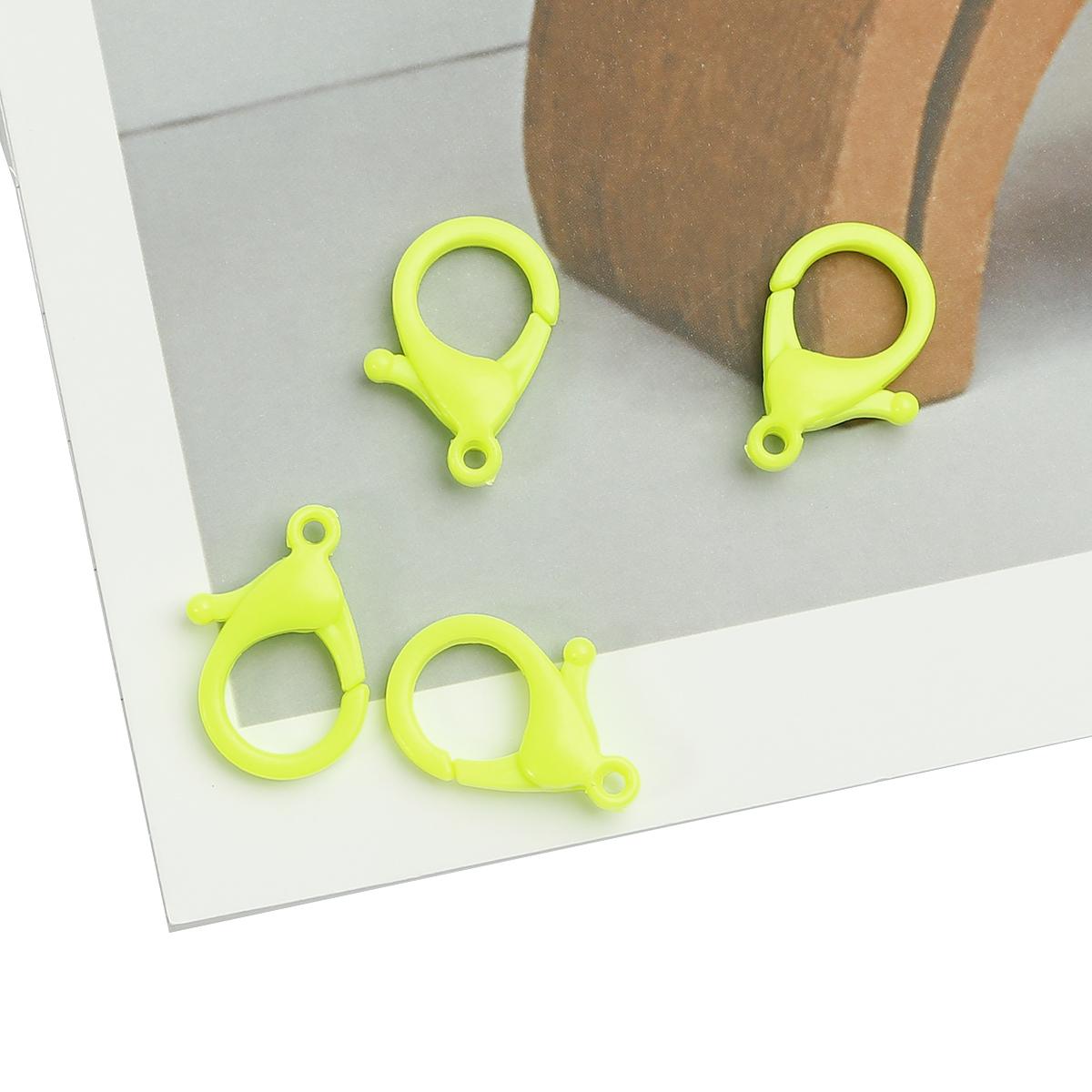 

10 шт. пластиковый брелок для ключей красочные крючки клипсы карабин ручной работы аксессуары для изготовления ювелирных изделий 17×25mm