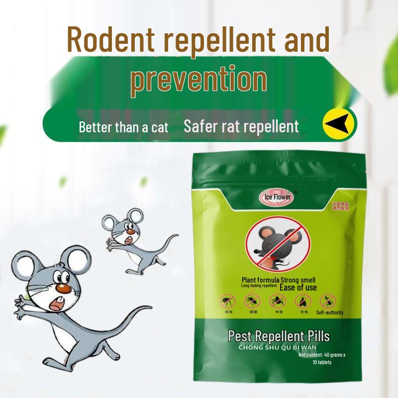 Ice Crystal Flower Camphor Repellent Balls for Rodents & Insects - Indoor/Outdoor Use