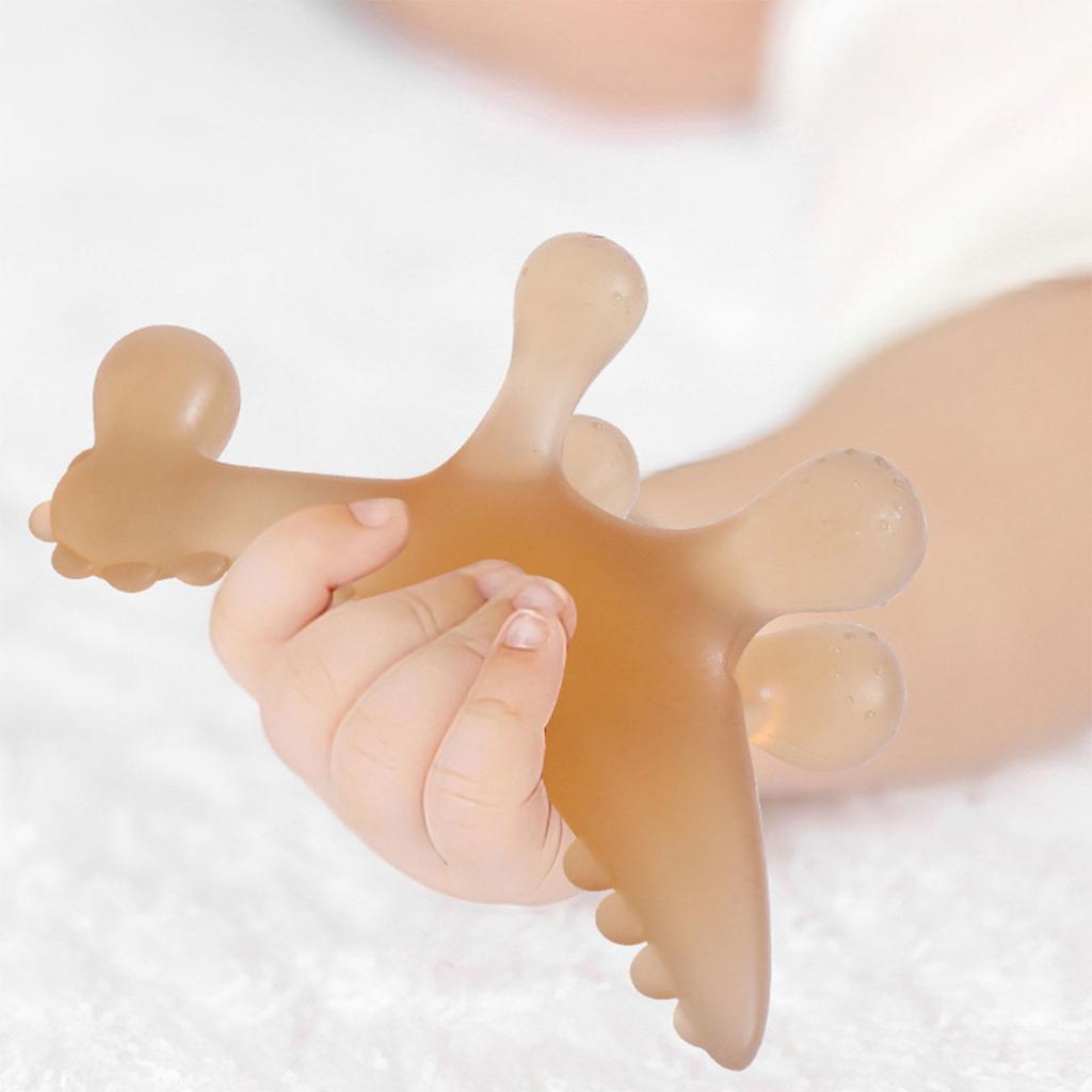 Baby Teether Toy Nursing Teething Toy Newborn Molar Chewing Toy Silicone Soothing Teether Early Educational Sensory Toy