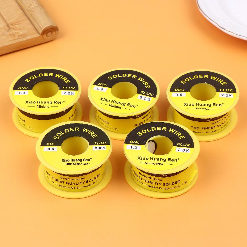 1Roll 50G Solder Wire Tin No-Clean Rosin Core 0.5-1.2Mm Welding Soldering Iron Reel Flux 2% Electronic Soldering Wire Roll