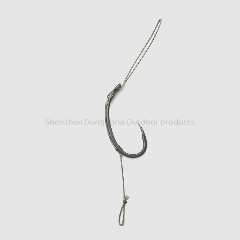 3pcs/pack Carp Fishing Line Loop Rig 35LB/15.9kg KLOR HOOK Size 2 4 6 8 Ready-Tied Soft Hook Link Sections Combi Rig Hair Rigs Carp Fishing Tackle