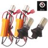 1Set LED Canbus Light P21W PY21W BAU15S DRL & Turn Lights Dual Color 3156 7440 W21W NO Hyperflash With Resistors Switchback 3014