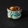 Creative Epoxy Tree Flower Accessories Vintage Rings Popular Women'S Hand Accessories