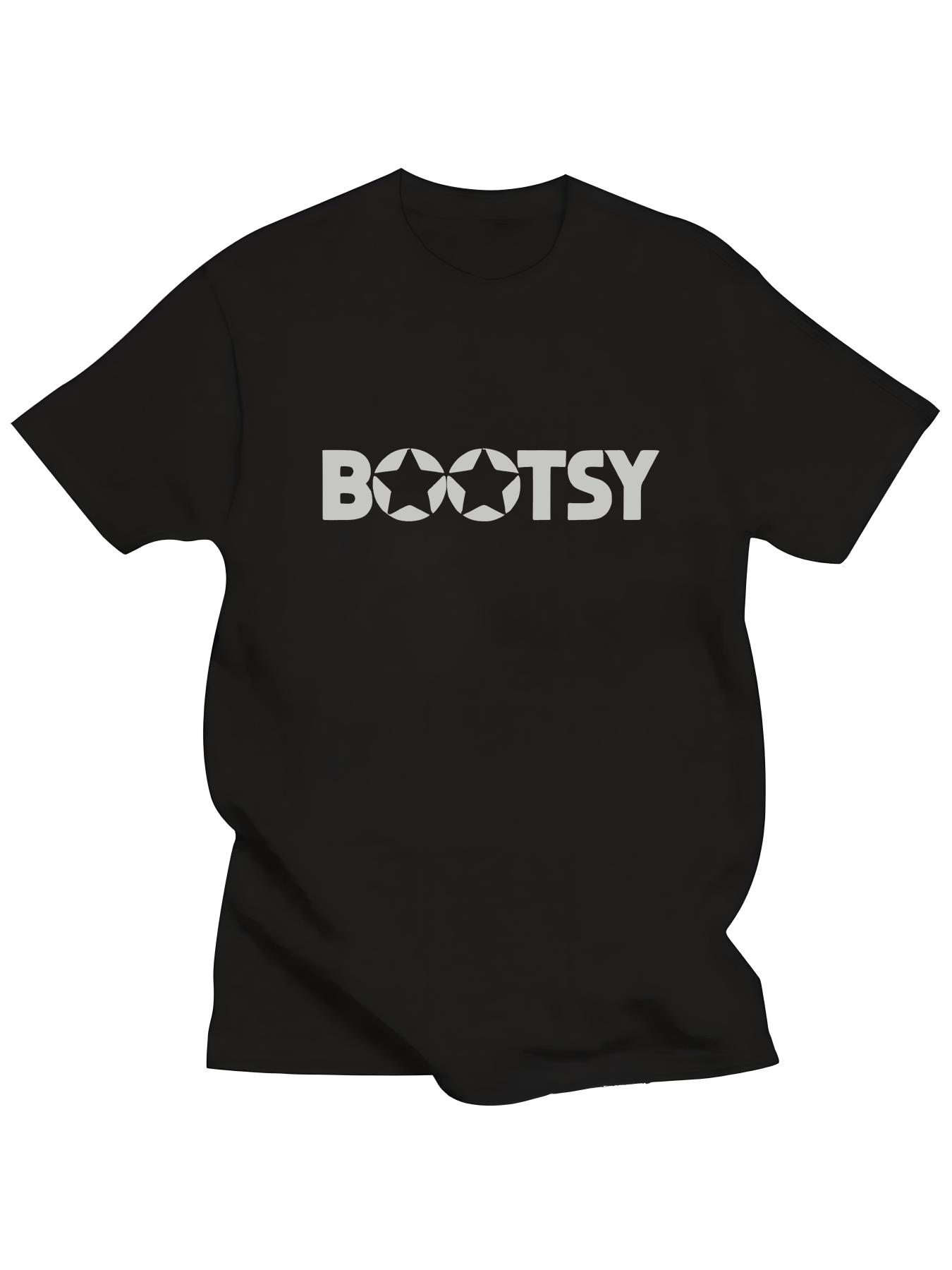 

Bootsy Star Pattern Letter Graphic T-Shirt L