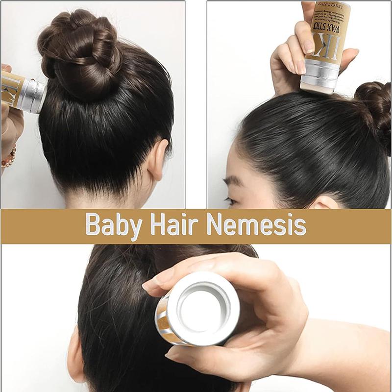 Bâton de cire pour cheveux professionnel, Portable, ligne de cheveux parfaite, bâton de cire de coiffure, bâton de cire de coiffure Non gras