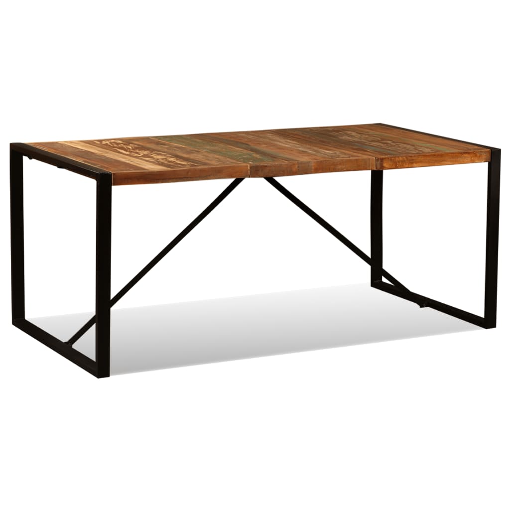 Vidaxl Stół Jadalniany Z Litego Drewna Odzyskanego, 180 Cm