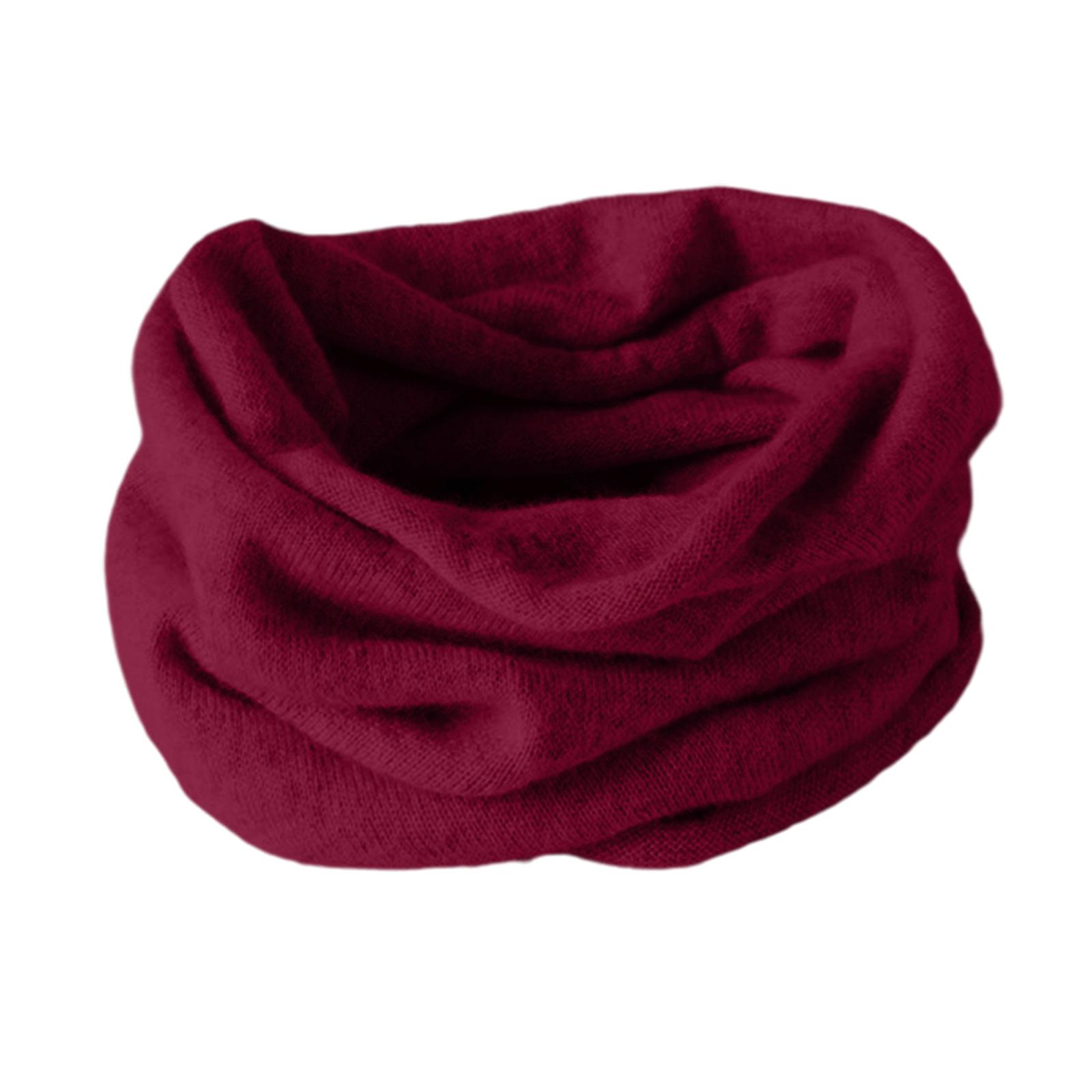 

Unisex Soft Knit Infinity Scarf Lightweight Stretchable Loop Neck Warmer for Outdoor and Daily Use One Size винний