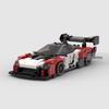 MOC Building Blocks Compatible with LEGO: Senna GTR Racing Car Model Toy, Speed Series.