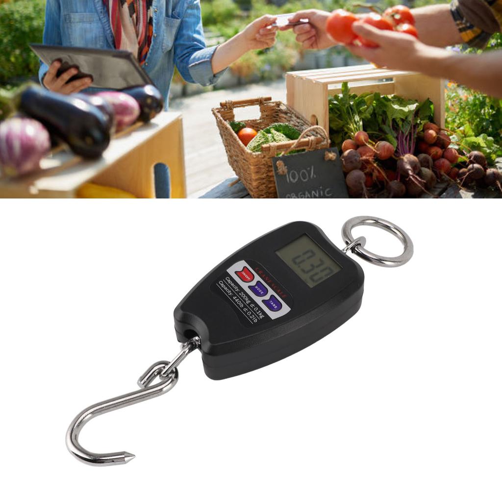 Portable Electronic Scale High Accuracy Digital Hanging Scale 200kg Weight Capacity Crane Scale for Food Luggage